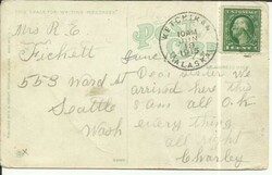 US ALASKA Postcard View "Ketchikan, Looking South on Tongass Narrows" ...