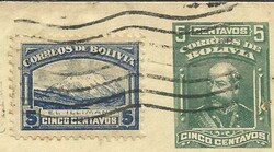 Bolivia Postal Envelope HG:B12(reduced at left) La Paz ABR/8/17 ...