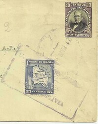 Bolivia Postal Envelope HG:B9 uprated Sc#225 La Paz 7/MAYO/1936 ...