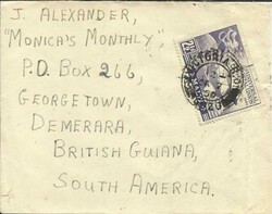 Malta SG#251(single frank) Victoria B.O. GOZO JA/7/50 to BRITISH ...