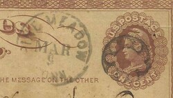 US postalcard Sc#UX3 Private Printed "STOVE ROD HEADERS" Pine Meadow ...