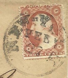 US CAMEO ADVERTISING-Blue Embossed GAS CHANDELIERS Sc#26(single ...