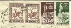 Mozambique Sc#277(x2)#293,#294 Lourenco Marques 7/3/45 WWII Censor to ...