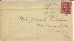 US 2c Bureau Alamogordo New Mexico TERRITORY SEP/28/1899 to Scranton ...