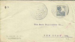 Netherlands Indies Sc#118(single frank) Soerabaja 7/4/20 NETH ...