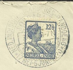 Netherlands Indies Sc#118(single frank) Soerabaja 7/4/20 NETH ...