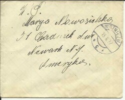 Poland Sc#232(x2) WOJNILOW (now UKRAINE) 13/II/27 to USA, backstamped