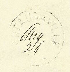 Alabama - Autaugaville (Autauga Co) 3c Wash postal envelope, ...