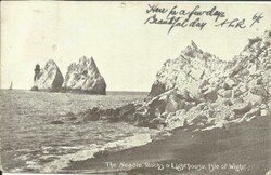 Great Britain SG#220(single frank)Freshwater Station ISLE OF WIGHT ...