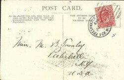 Great Britain SG#220(single frank)Freshwater Station ISLE OF WIGHT ...