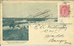 Canada RAILWAY PICTORIAL Postalcard HG:PC2 Montreal AUG/24/1900 FLAG ...