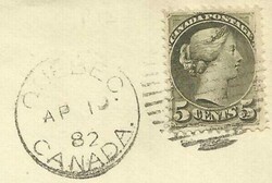 Canada SG#85 single Cunard Rate Quebec AP/10/82 Transatlantic to ...