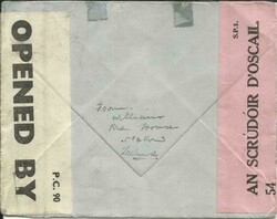 Ireland SG#122,#116 4/IV/41 DUAL WWII Censors Airmail to USA