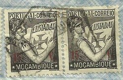 Mozambique LUSIADS Sc#254(x4)#263(x4) Beira 16/4/46 Airmail to England