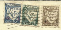 Mozambique LUSIADS Sc#265,#256,#252 Lourenco Marques 14/ABR/1937 ...
