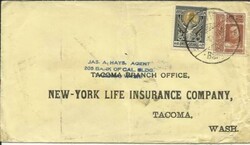 Thailand Sc#142,#145 Bangkok 21/9/13 commercial use to USA