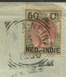 Netherlands Indies Sc#36(single frank) BANDA NEIRA(Island) 15/10/1900 ...