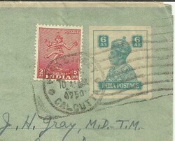 India British AEROGRAMME HG:FG3 uprated SG#313 Used after Republic ...