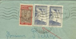 Cameroun Sc#179,#262(x2)DOUALA 2/1/41, WWII Censor, internal use to ...