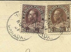 Canada SG#210,#204 HALIFAX N.S. AU/10/21 Registered to USA, ...