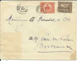 Haiti Sc#126,#127 GONVAIVES 17/NOV/06 to France, backstamped, opened ...