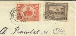 Haiti Sc#126,#127 GONVAIVES 17/NOV/06 to France, backstamped, opened ...