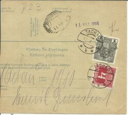 Austria POSTAGE DUE Sc#J36,#110-PROVISIONAL PORTO OVERPRINT, Tachau ...