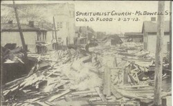 US Columbus Ohio postcard view "SPIRIUALIST CHURCH-McDOWELL St COL''S ...