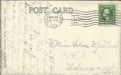 US Columbus Ohio postcard view "SPIRIUALIST CHURCH-McDOWELL St COL''S ...