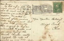 US LOGANSPORT INDIANA postcard view "Fourth Street looking South" ...