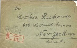 Poland Sc#209,#210(x5) KRAKOW 22/IV/24 Registered(label) ...