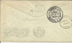 Mexico FIRST FLIGHT Mu#12a QUERETARO 1/OCT/28 to Mexico City 2/OCT/28 ...