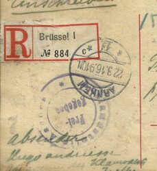 Belgium WWI GERMAN OCCUPATION Postalcard HG:I7 uprated Sc#N4 Brussel ...