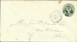 US postal envelope SHREVEPORT(Caddo Parish)LOUISIANA "FANCY CANCEL" ...