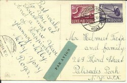Luxembourg Sc#C11,#C10-Scarce on cover- Christmas Greeting Card ...