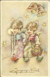 Luxembourg Sc#C11,#C10-Scarce on cover- Christmas Greeting Card ...