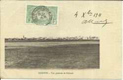 Somali Coast Sc#67(single frank) DJIBOUTI 4/DEC/11 postcard view "vue ...
