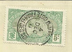 Somali Coast Sc#67(single frank) DJIBOUTI 4/DEC/11 postcard view "vue ...