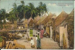 Ivoty Coast Sc#86(single frank) Grand Bassam 27/AVRIL/37 postcard ...