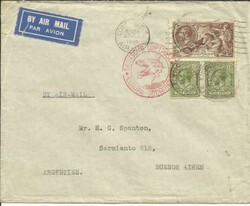 Graf ZEPPELIN 1935-16th SOUTH AMERICA FLIGHT,SHUTTLE SERVICE Bathurst ...