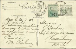 Algeria FRANCE SEMIPOSTALS Sc#B13,#B14 ALGER 20/4/23 postcard view ...