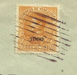 Venezuela Sc#159(single frank) MARACAIBO 23/MAY/1902 to Italy, ...