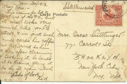 Haiti Sc#126(single frank) PORT-A-PRINCE 4/FEV/14 postcard view ...