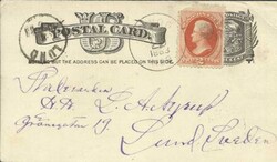 US postalcard Sc#UX7 uprated 2c Banknote Sc#1839corner fault) ...