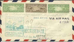US FIRST FLIGHT AAMC#F5-53,Mu#313 MIAMI,FLA APR/29/1930 REGISTERED to ...