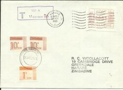 Zimbabwe -SCARCE MACHINE LABEL-HARARE 24/OCT/1985, FIRST DAY of ...