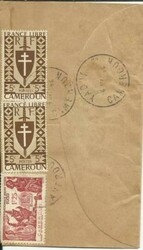 Cameroun NEW YORK WORLDS FAIR ISSUE Sc#223,#283(x5) KRIBI 1/MAI/44 ...