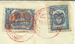 Colombia Sc#C42,#372 SCADTA-HIDROAVION MANIZALES 10/VII/1923 ...
