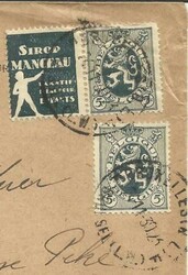 Belgium Sc#204,#201(one with LABEL) BRUSSELS 24/11/30 to USA
