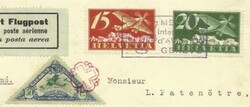 Switzerland FIRST FLIGHT Mu#152 GENEVA-PARIS 1/VI/25 "VIGNETTE" Sc#C3 ...